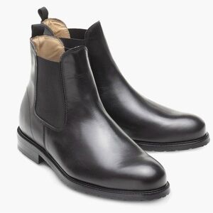 SkyPro William Boeing Black Leather Chelsea Boots| EU 39/ US 7 Made in Portugal
